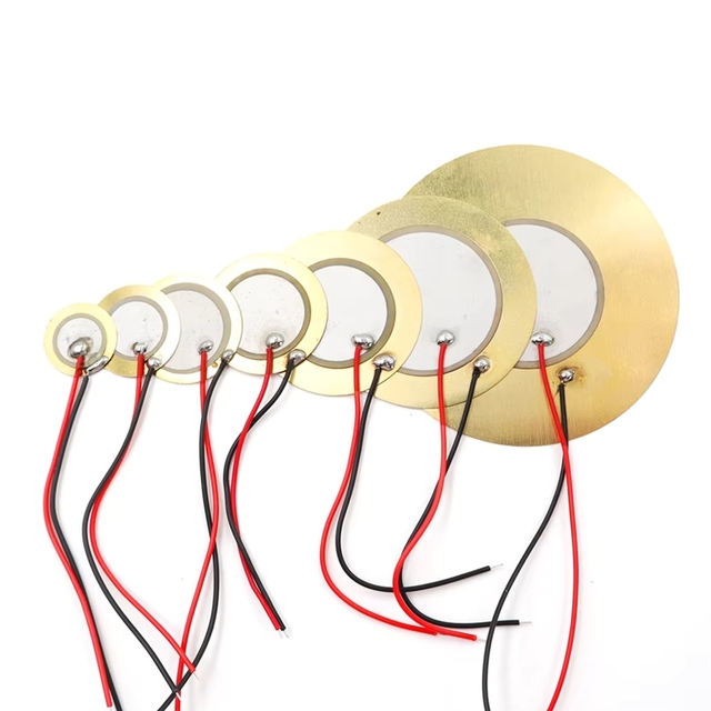 ZYSY Buzzer Piezoelectric Piezo Ceramic Wafer Plate Dia 35MM With Wire 27 Loudspeaker