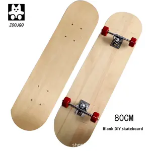 <span class=keywords><strong>Skateboard</strong></span> Dipinto a Mano per Bambini, Disegno Graffiti Fai-da-Te, Tavola in Legno d'Acero a 7 Strati, Robusta, Colore Originale, Superficie Vuota per Allenamento - Product Image 1