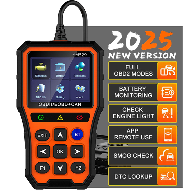 Professional Engine Fault Code Reader Check Engine Light OBD2 Compliant Scanner Diagnostic Tool
