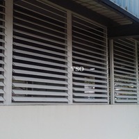Volets en aluminium électromécaniques à ouverture horizontale pour fenêtres extérieures modernes - Certifiés ISO9001