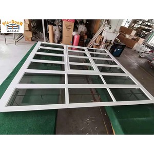 <span class=keywords><strong>Porte</strong></span> de <span class=keywords><strong>garage</strong></span> sectionnelle en verre moderne en alliage d'aluminium 2025, 16x7, pliable, <span class=keywords><strong>porte</strong></span> piétonne aérienne pour petites entrées - Product Image 6