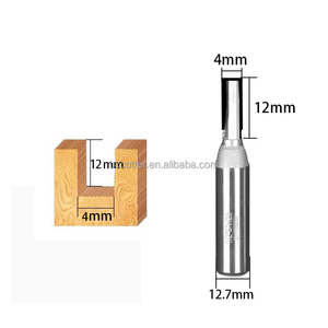 <span class=keywords><strong>Fraise</strong></span> à défoncer droite à double dent en diamant polycristallin PCD, queue de 12 mm et 12,7 mm, OEM/ODM - Product Image 3