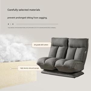 Canapé pliable Kino pour deux personnes, idéal pour la chambre à coucher, le salon, la zone de détente, possibilité de s'asseoir, de s'allonger et de dormir, tout en un, confortable, en tissu, canapé modulaire - Product Image 4