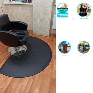 Tapis épais pour chaise de salon de coiffure, anti-fatigue, noir, semi-circulaire, pour coiffeur - Product Image 6