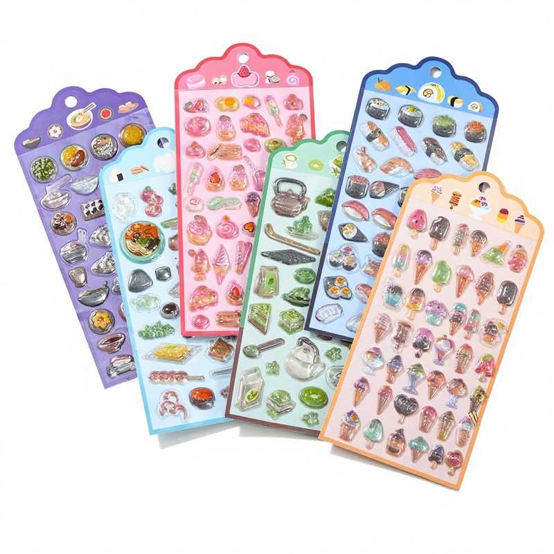 3D Embossed Crystal Stickers Cute Rabbit