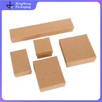 Prix de gros Petites boîtes cadeaux blanches simples Boîte d'emballage marron pour bijoux