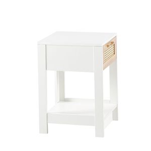DB 15.75\" Modern Nightstand Rattan End Table with Drawer Versatile <b>Side</b> Table <b>for</b> Bedroom or <b>Living</b> <b>Room</b> - Product Image 4