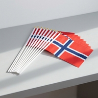 Drapeau à main rectangulaire personnalisé double face en polyester pour festivals, célébrations, défilés et événements en extérieur
