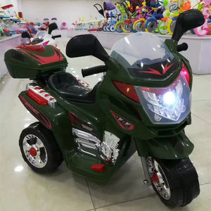 Оптовая продажа, трехколесный электрический детский мотоцикл с мощным аккумулятором, трехколесный велосипед с музыкальным пластиковым материалом, тип автомобиля - Product Image 5