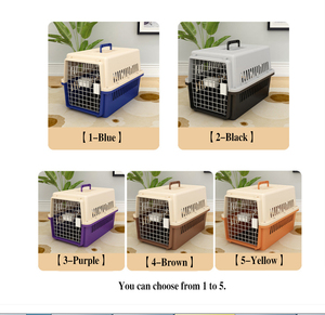 Portador de mascotas grande de plástico <span class=keywords><strong>para</strong></span> gato, perro, <span class=keywords><strong>caja</strong></span> de viaje, cesta, jaula, transporte al aire libre, <span class=keywords><strong>caja</strong></span> de aire <span class=keywords><strong>para</strong></span> mascotas - Product Image 6