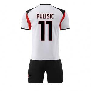 Camisetas de Fútbol de Verano, Estampadas, 100% Poliéster, Secado Rápido, Manga Corta, Nueva Temporada 25/26, Camiseta de Visitante del Milán, Clubes Europeos - Product Image 3