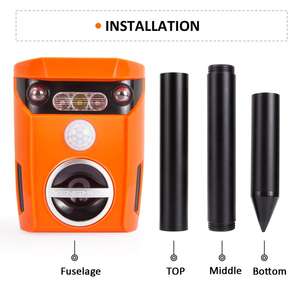 IP67กลางแจ้งกันน้ำควบคุมสัตว์รบกวนเซ็นเซอร์อัจฉริยะไล่แมลงที่ใช้พลังงานแสงอาทิตย์ - Product Image 6