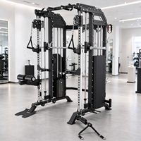 Machine Smith multifonctionnelle tout-en-un pour la maison avec rack de musculation et croisement de câbles – Équipement de fitness commercial
