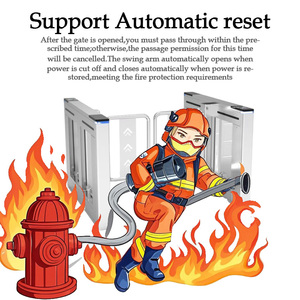 <strong>Access</strong> <strong>Control</strong> Electronic Swing Gate with Safety System, Face and <strong>Fingerprint</strong> Recognition - Product Image 5
