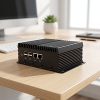 Mini PC industriel sans ventilateur Intel 6e, 7e, 8e génération, double DDR3L 32 Go, double affichage, LAN, vente en gros
