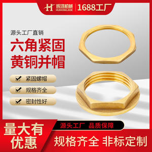 Tuerca hexagonal de latón Huihong de 1 pulgada con rosca interna GBT 6172.1-2000 Grado A, accesorio de bloqueo para equipos de comunicación - Product Image 5