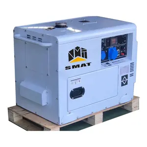 เครื่องกำเนิดไฟฟ้าดีเซลแบบพกพา6KVA เงียบมากเครื่องกำเนิดไฟฟ้า5KW ดีเซลกันเสียง