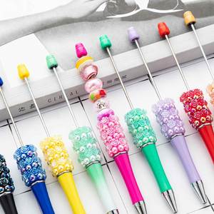 Rose Bead Diy Craft Kit Custom Swirl <b>Pen</b> - Promotional Gift - Product Image 1