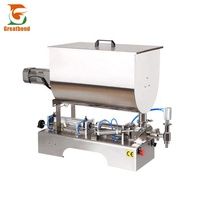Machine de remplissage personnalisée à trémie de mélange pour liquides, miel, pâte, sauce, type U de bureau, 100-1500 ml, prix d'usine