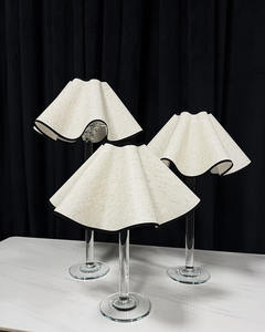 Derniers grands abat-jour en verre blanc bougeoir chandelier en cristal centre de table de mariage - Product Image 6