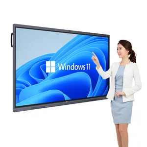 Wetol Support Software Custom Aluminium Edging Toughened Glass ensino e reunião infravermelho 75 polegada lousa interativa