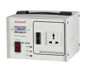 AC קיבולת כוח מהפך RK-300C באיכות גבוהה 50hz 220V CE אחת לבן באופן מלא ברזל אלומיניום מתח רגולטור מייצב