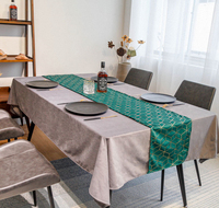 Chemin de table en velours doré, style vintage minimaliste, personnalisable, fabriqué en Chine, luxe léger, style nordique, pour table ou lit