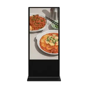 Novo 75 Inch Floor Standing Indoor Android Vertical Lcd Totem Quiosque Touch Screen Digital Signage E Lcd Publicidade Display