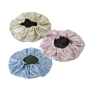 Bonnet <span class=keywords><strong>de</strong></span> douche réutilisable <span class=keywords><strong>pour</strong></span> femmes et hommes, grand bonnet <span class=keywords><strong>de</strong></span> douche imperméable lavable à bande élastique chapeau <span class=keywords><strong>de</strong></span> <span class=keywords><strong>bain</strong></span> <span class=keywords><strong>pour</strong></span> cheveux longs, tresses - Product Image 6