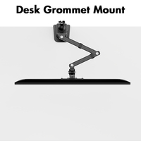Nouveau bras de moniteur pivotant en alliage d'aluminium de 32 pouces, inclinaison à 90 degrés, support ergonomique réglable, capacité de charge de 10 kg, amélioré