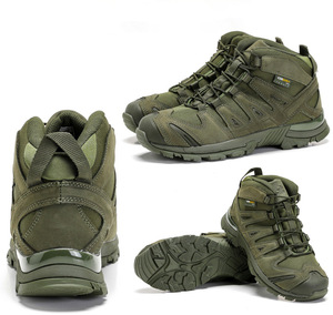 Botas Tácticas de Media Caña Negras para Hombre, con Puntera de Acero, para Seguridad, Combate, <span class=keywords><strong>Senderismo</strong></span> y Escalada, de <span class=keywords><strong>Verano</strong></span>, para Hombre y <span class=keywords><strong>Mujer</strong></span> - Product Image 4