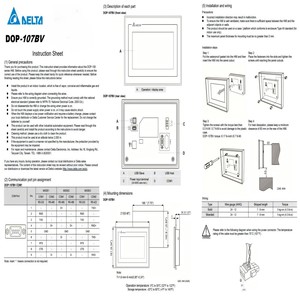 หน้าจอ HMI สำหรับ PLC รุ่น Dop-107bv ขนาด 7 นิ้ว หน้าจอสัมผัส HMI ของแท้ใหม่ มีสินค้าในสต็อก - Product Image 2