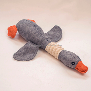 Hond Kauwen Speelgoed <span class=keywords><strong>Canvas</strong></span> Gevulde Pluche Puppy Pet Piepende Wilde Gans Pluche Hond Speelgoed - Product Image 4