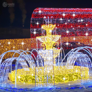 Arche lumineuse géante en forme de château doré à LED, décoration d'entrée pour événements commerciaux et mariages - Product Image 4