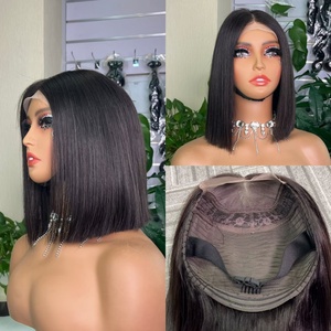 Wholesale 100% <b>Human</b> Hair <b>Wig</b> SDD Vietnam Bone Straight Bob <b>Wig</b> Lace Closure Bob <b>Wig</b> - Product Image 3