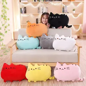 Grosir boneka lembut kue kucing lucu mainan nyaman anak-anak bantal empuk untuk hadiah anak-anak