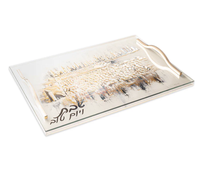 Petit plateau acrylique parfum flaque preuve, plateau décoratif Hallah conseil peint Kosel