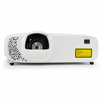 Proyector Láser Profesional de Tiro Corto con Mejora 4K, Relación de Aspecto 0.44:1, 5200 Lúmenes, Portátil, con Altavoces Integrados, para Educación, Conferencias, AV