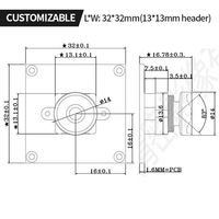 OL 2 Milyon Yüksek Çözünürlüklü Küçük Boyutlu GC2053 Kamera Modülü 1080P Geniş Açılı UVC Protokol Modülü USB Sürücüsüz Özelleştirilebilir