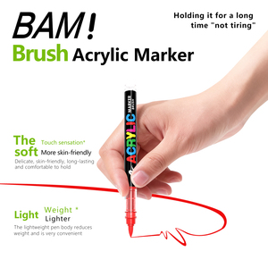 Juego de Rotuladores Acrílicos Guangna de 12 Colores, Tinta para Arte y <span class=keywords><strong>Graffiti</strong></span> con Colores Básicos Permanentes de 0.5-5mm - Product Image 2