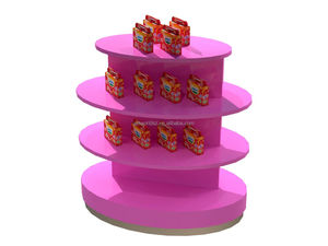 आर्टवर्ल्ड डिस्प्ले फैक्टरी अनुकूलित कॉफी बिस्किट कुकीज़ कैंडी ड्रिंक स्नैक्स सुपरमार्केट प्रमोशन के लिए डिस्प्ले रैक शेल्फ - Product Image 4