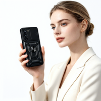 Pour Samsung S26/S25/S24 Ultra, Fabriqué en TPU et PC, avec support magnétique et fenêtre coulissante Fundas Carcasa