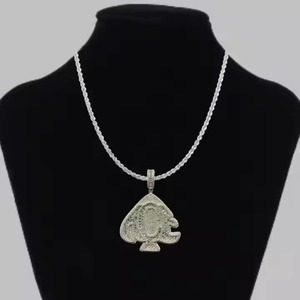Unique and Trendy Pendant Round Shape Fully Iced Out Sterling <b>Silver</b> Custom Hip Hop Pendant for Indian supplier - Product Image 3