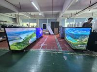 Station de DJ portable avec façade, support de bureau, écran LED vidéo et écran d'affichage pour cabine de DJ