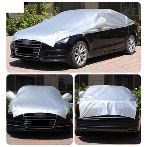 Media Cubierta para Auto, Aislamiento Térmico para las Cuatro Estaciones, Parasol, Media Cubierta Delantera, Película de Aluminio Engrosada para Techo - Product Image 4