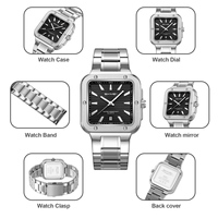 Reloj de Pulsera de Lujo SKMEI 9403 con Movimiento de Cuarzo, Resistente al Agua 3ATM, Reloj de Negocios para Hombre con Elegante Correa de Acero Inoxidable