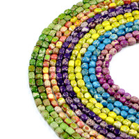 Vente chaude Jaspe Impérial Perles En Vrac 5*7mm Brins Irréguliers pour Pierre Naturelle Bijoux Bracelet Collier Faisant Accessoire