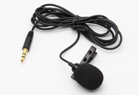 Mini micro à pince plaqué or de 3.5mm Microphone cravate Lavalier