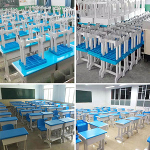 Muebles Escolares de Plástico Coloridos, Escritorio y Silla para Estudiantes de Jardín de Infancia, Preescolar y Primaria - Product Image 6