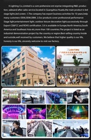 Promotion King Prism 420W Beam Lights mit RGB LED Ring Moving Heads Bühnenlicht für DJ Disco Konzert Bar Club Events